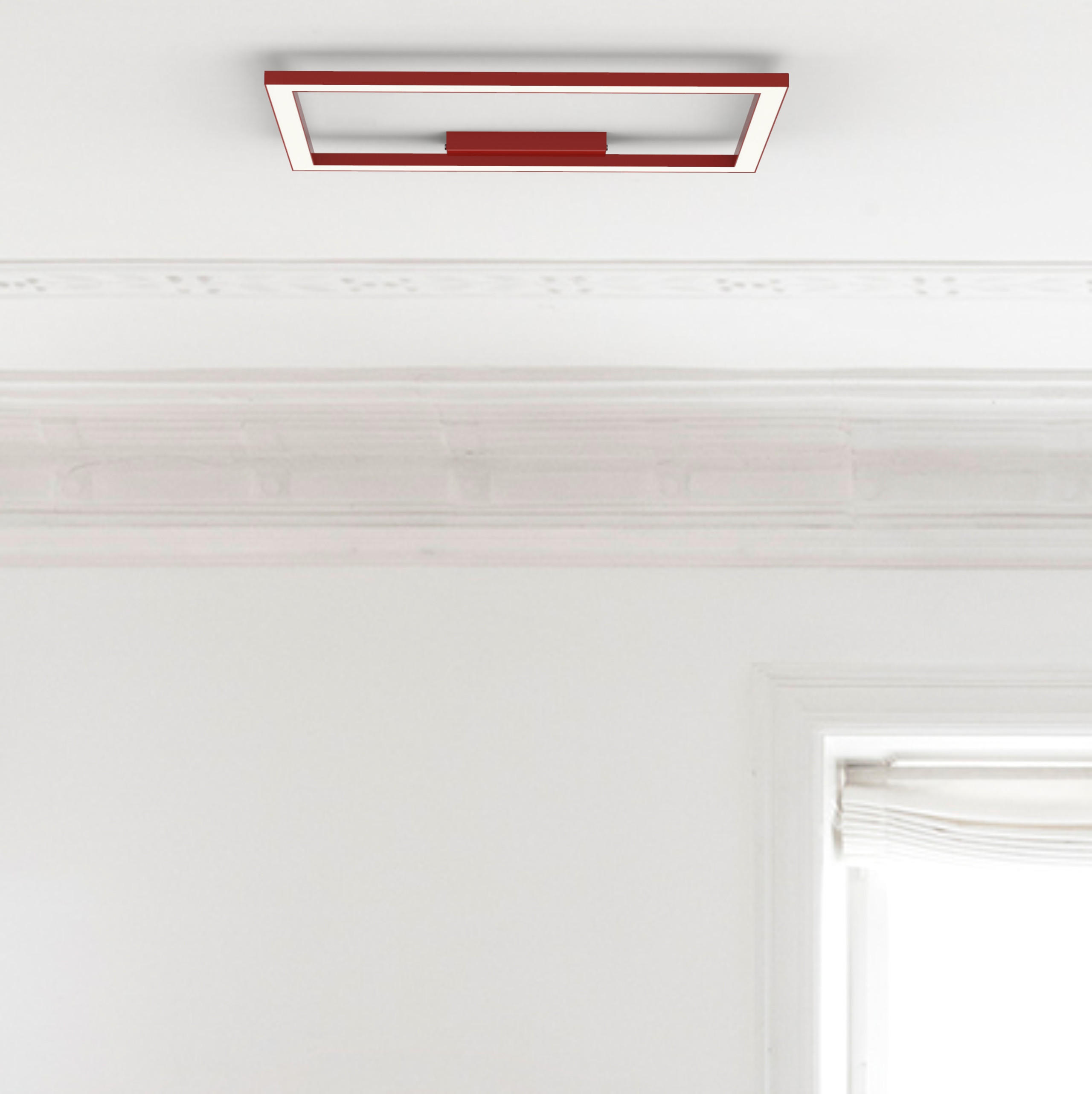 LED-DECKENLEUCHTE - Weiß Hochglanz, Metall (40/90/100cm) - Lumicom