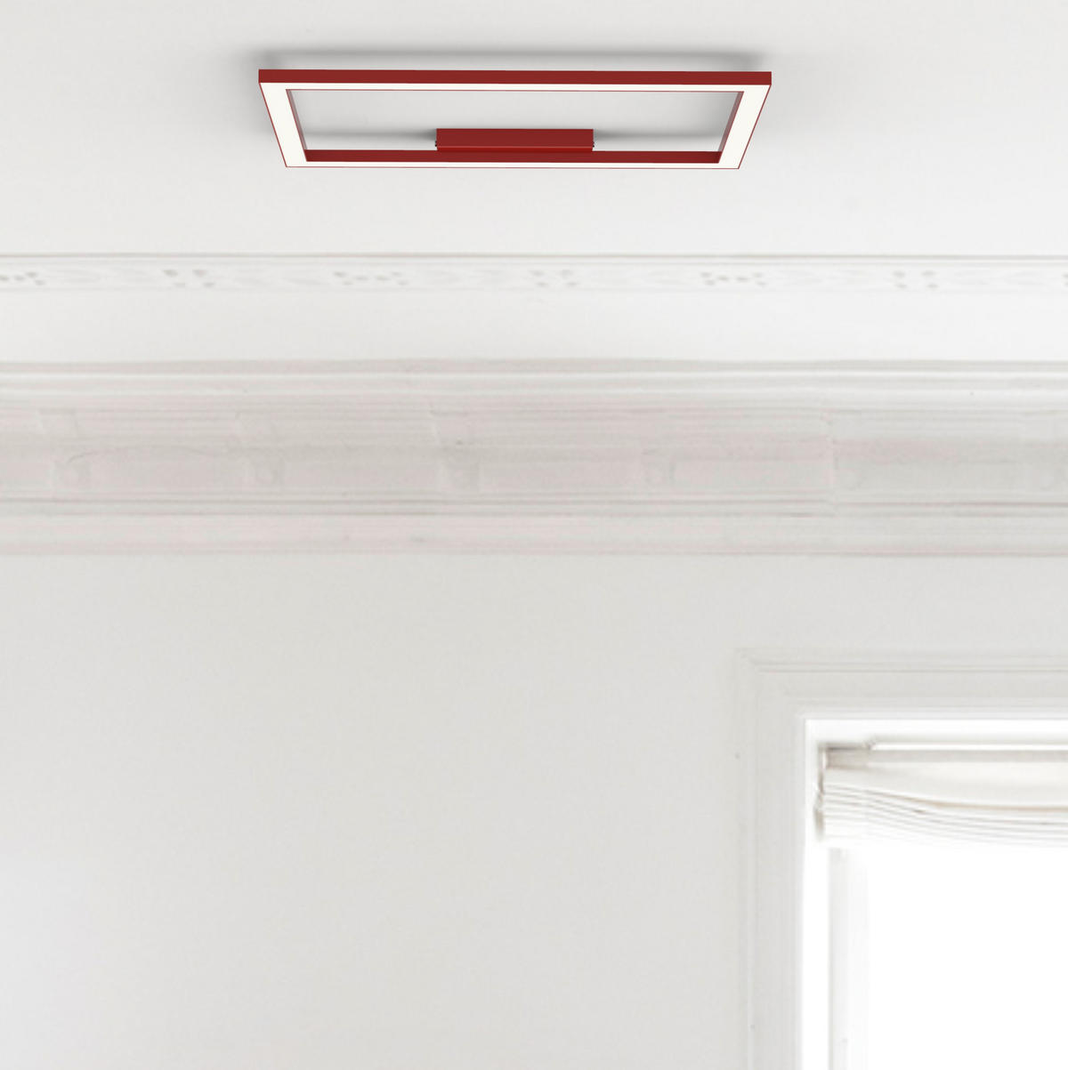 LED-DECKENLEUCHTE - Weiß Hochglanz, Metall (40/90/100cm) - Lumicom