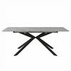ESSTISCH ausziehbar 150–180 cm in Marmor-Optik - Grau, Holzwerkstoff (70/180/76cm) - Urban Meuble