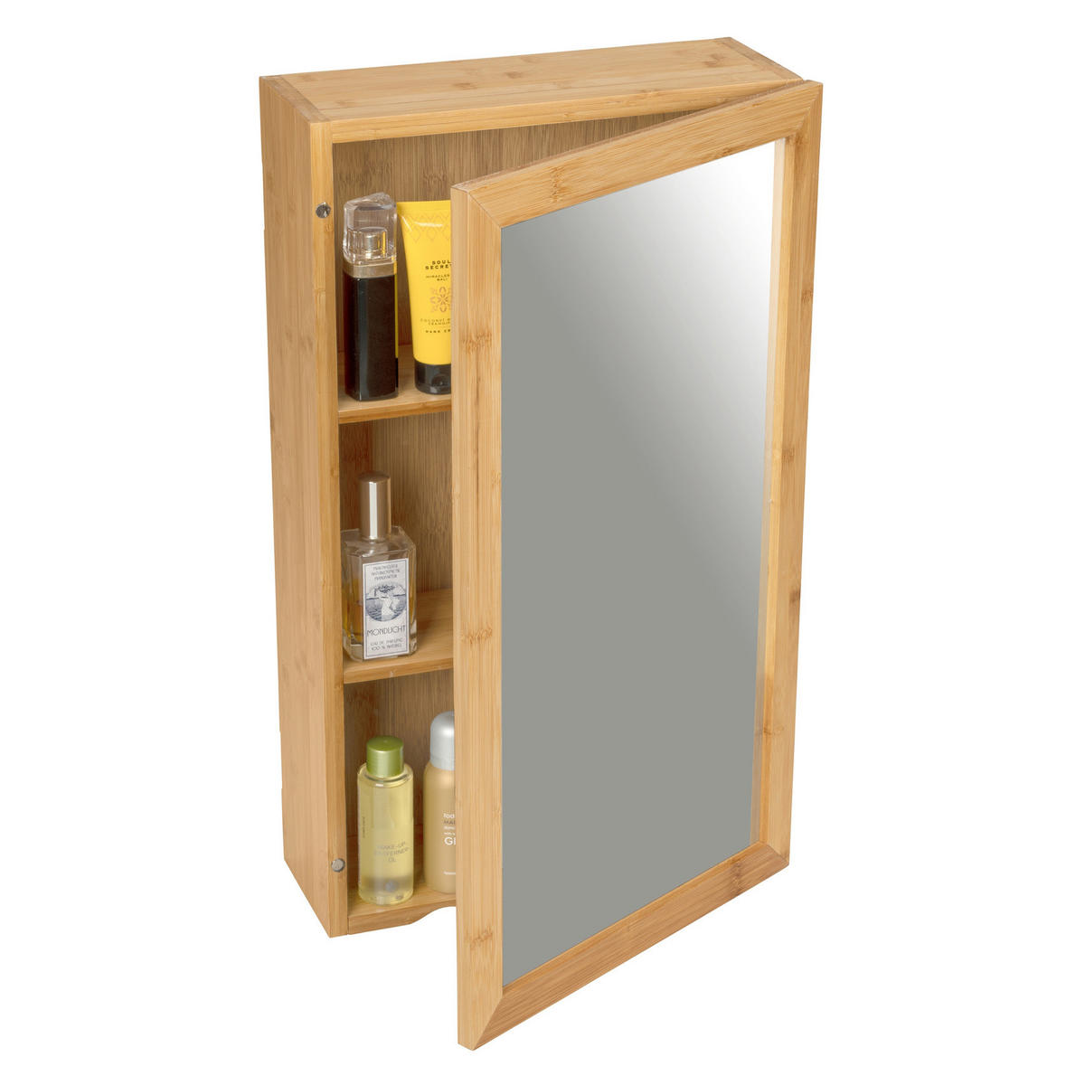 BADEZIMMERSCHRANK Bambus 35/60 cm - Braun, Naturmaterialien (35/60/14cm)