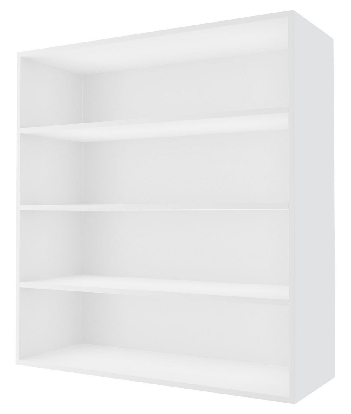 KÜCHENHÄNGESCHRANK Kvantum W4/90 Weiß Matt / Weiß Matt 90 / 32,5 / 96cm - Beige/Weiß, Holz/Holzwerkstoff (90/96/32.5cm) - Feldmann-Wohnen