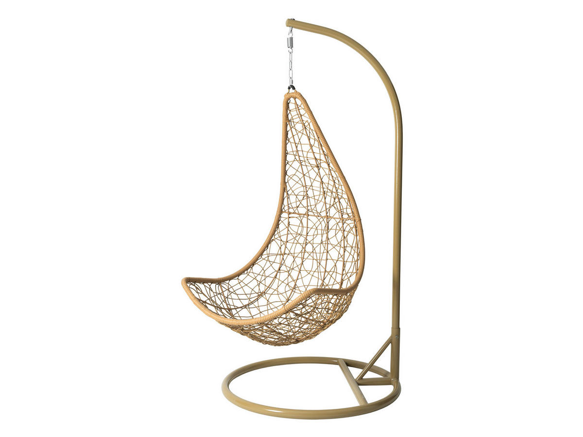HÄNGESESSEL Boho - Beige/Braun, Metall (95/195/95cm) - MIRJAN24