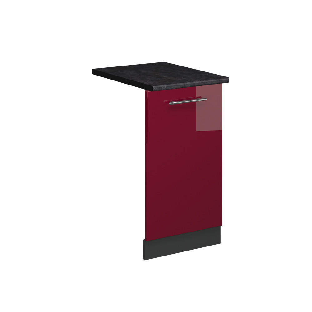 DISKMASKINENS FRONTPANEL Fame-Line Bordeaux högblank 45 cm , AP Antracit Bordeaux, Antracit 81.8/45/60 cm