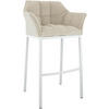 BARHOCKER Metall Creme - Creme/Weiß, Metall (64/110/48cm) - CLP