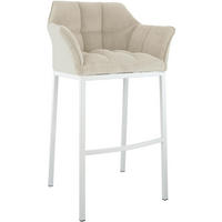 BARHOCKER Metall Creme - Creme/Weiß, Metall (64/110/48cm) - CLP