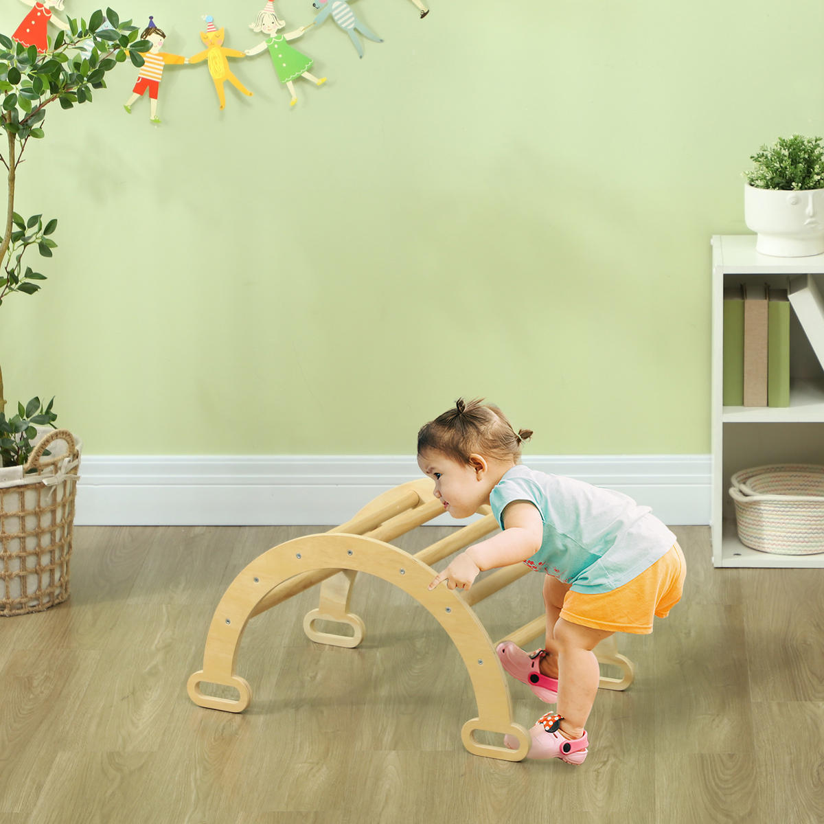 KLETTERBOGEN DE-18386 2-in-1 als Schaukelstuhl mit Griffen Naturholz - Naturfarben, Holzwerkstoff (42/68cm) - ComfortXL