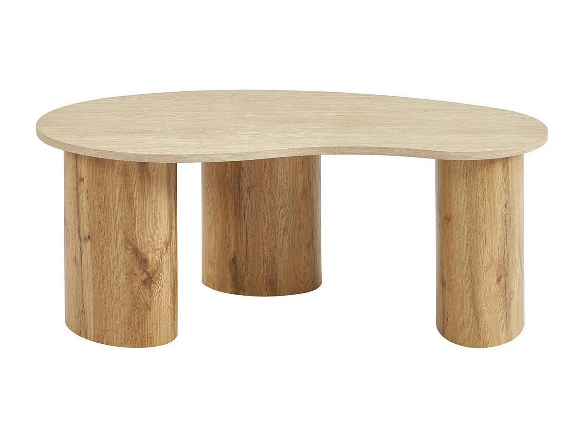 COUCHTTISCH nicht ausziehbar - 120 cmcm x 60 cmcm - Holz, Platte - Beige, Naturfarben Hell - ALOZYA - Beige/Naturfarben, Holz (60/120/45cm) - Vente-Unique