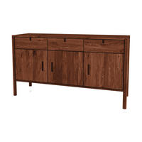 KOMMODE INA Wildeiche - Dunkelbraun, Holz (142/79/46cm) - byoak