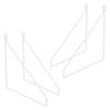 REGALHALTERUNG 2er Set 250mm Weiss - Weiß, Metall (25/25/25cm) - ML-DESIGN