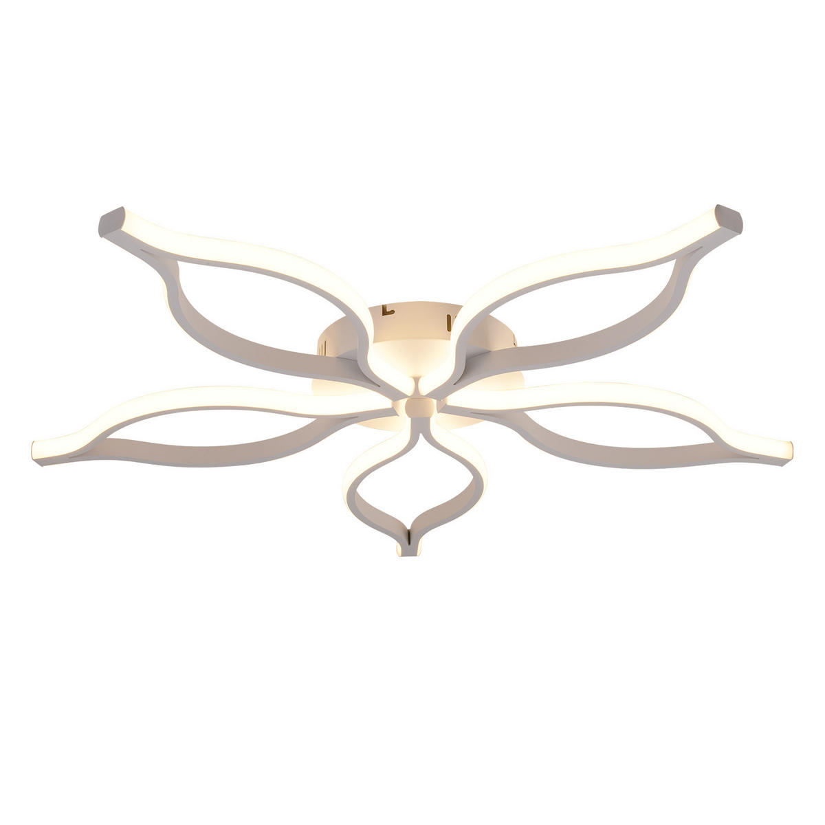 LED DECKENLEUCHTE Ielwynne 80/38/6 cm - Weiß, Metall (80/38/6cm) - ZMH