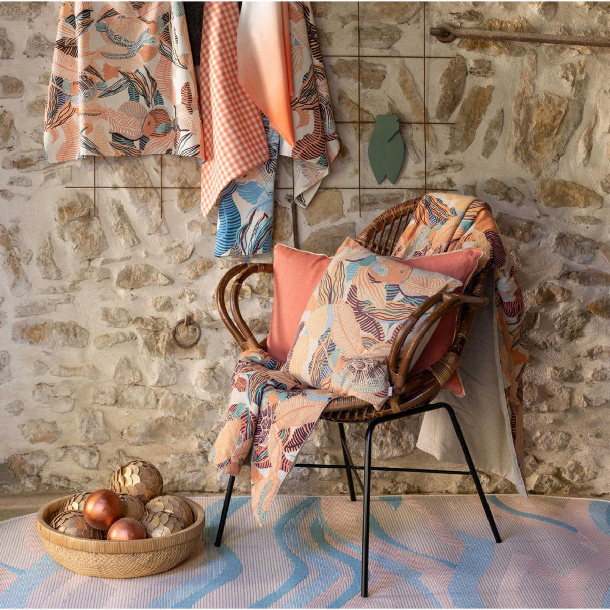 OUTDOOR-TEPPICH Vicky multico 200 x 290 x 1 cm - Multicolor, Textil (200/290cm) - Vivaraise