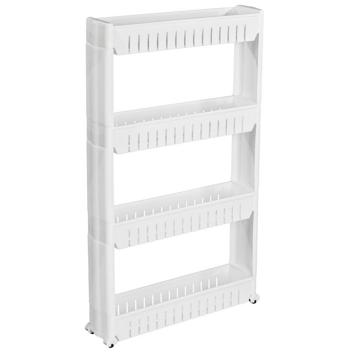 NISCHENREGAL Joe,54 x 12 x 101 cm ,weiß - Weiß, Textil (12/101/54cm) - tectake