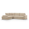 ECKSOFA MIT SCHLAFFUNKTION VELANO Beige - Beige, Textil (231/287cm) - Mebligo