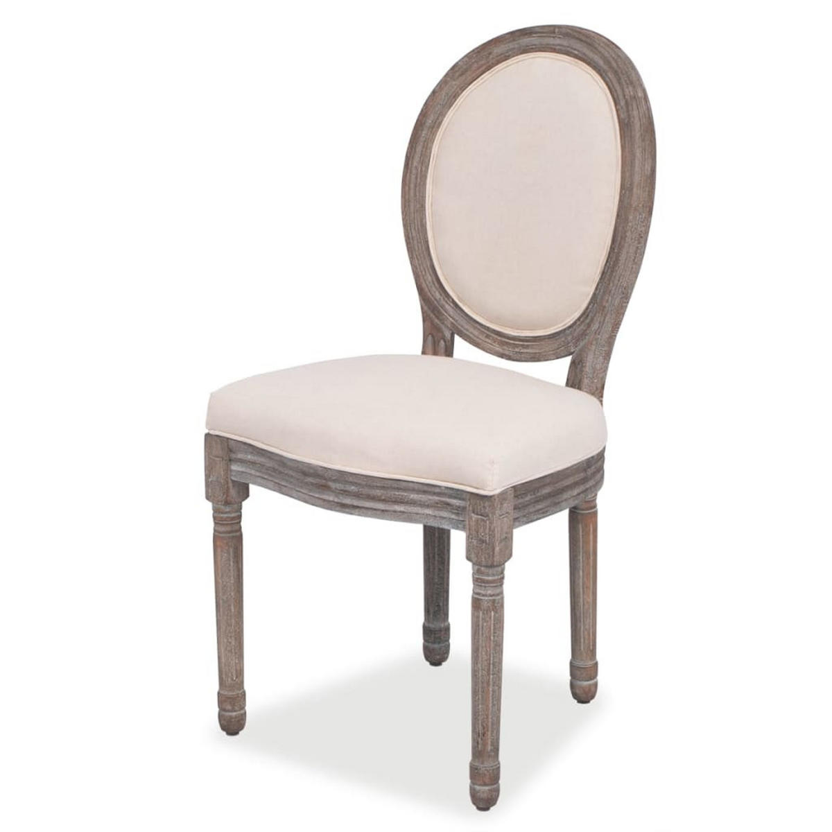 STUHL-SET 6Stk. 50*95.5*56 - Creme, Metall (50/95.5/56cm) - ZMH