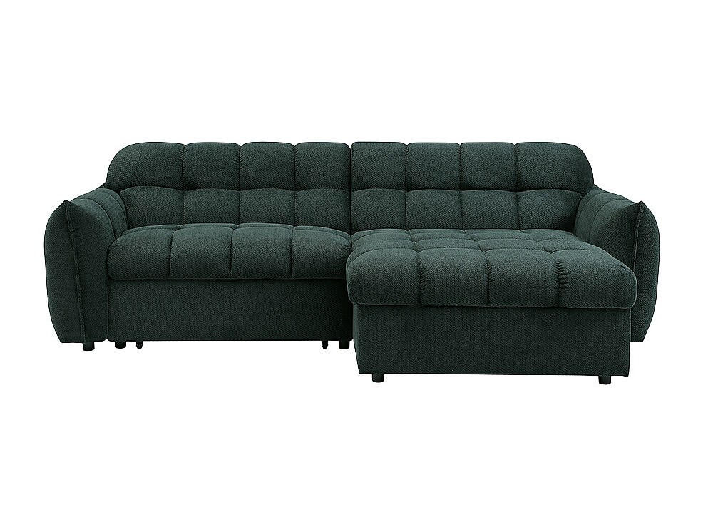 SCHLAFSOFA - 4 Personen - stoff - tannengrün Lirobi - Waldgrün, Kunststoff/Textil (252/83/89cm) - Vente-Unique