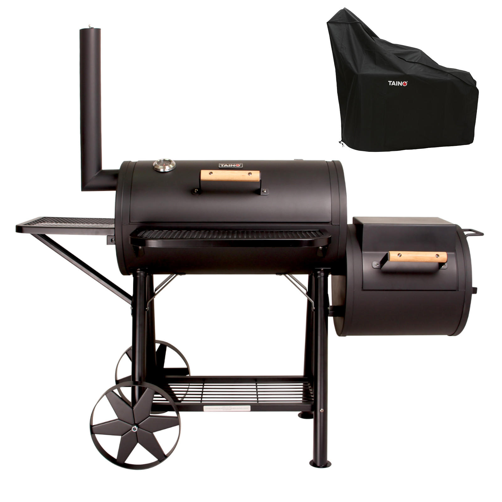 SMOKER YUMA Set - Schwarz, Metall (170/145/80cm) - TAINO