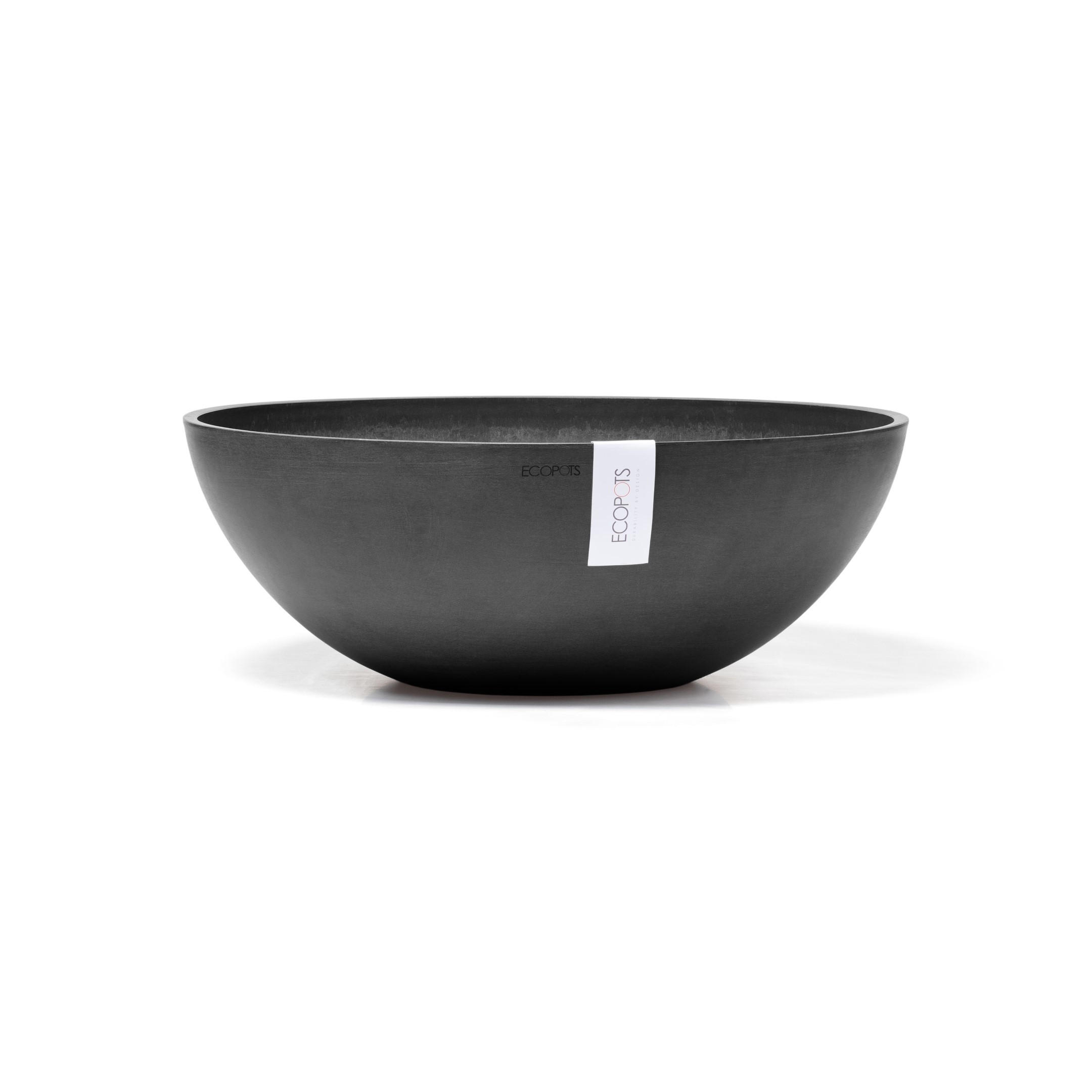 Ecopots Blumentopf Dunkelgrau 18.5 cm