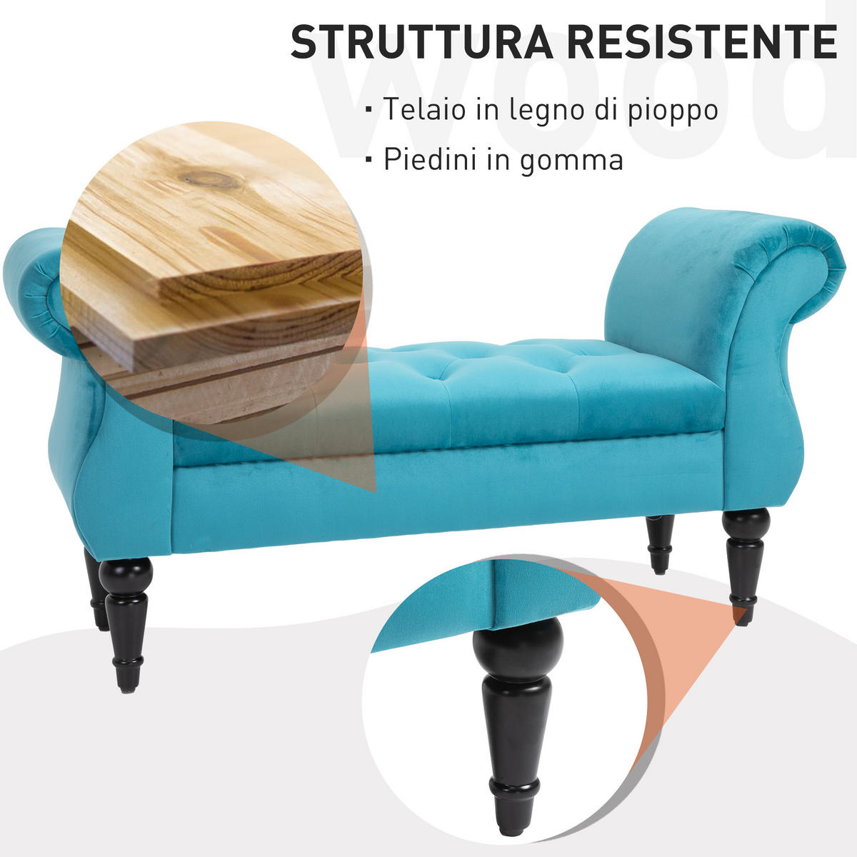 SITZBÄNKE Blau 1 Stück - Blau, Kunststoff (117/58/40cm) - GiPP