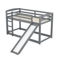 ETAGENBETT 90x200 cm Rutsche grau - Weiß, Holz (90/200cm) - LEBENLANG