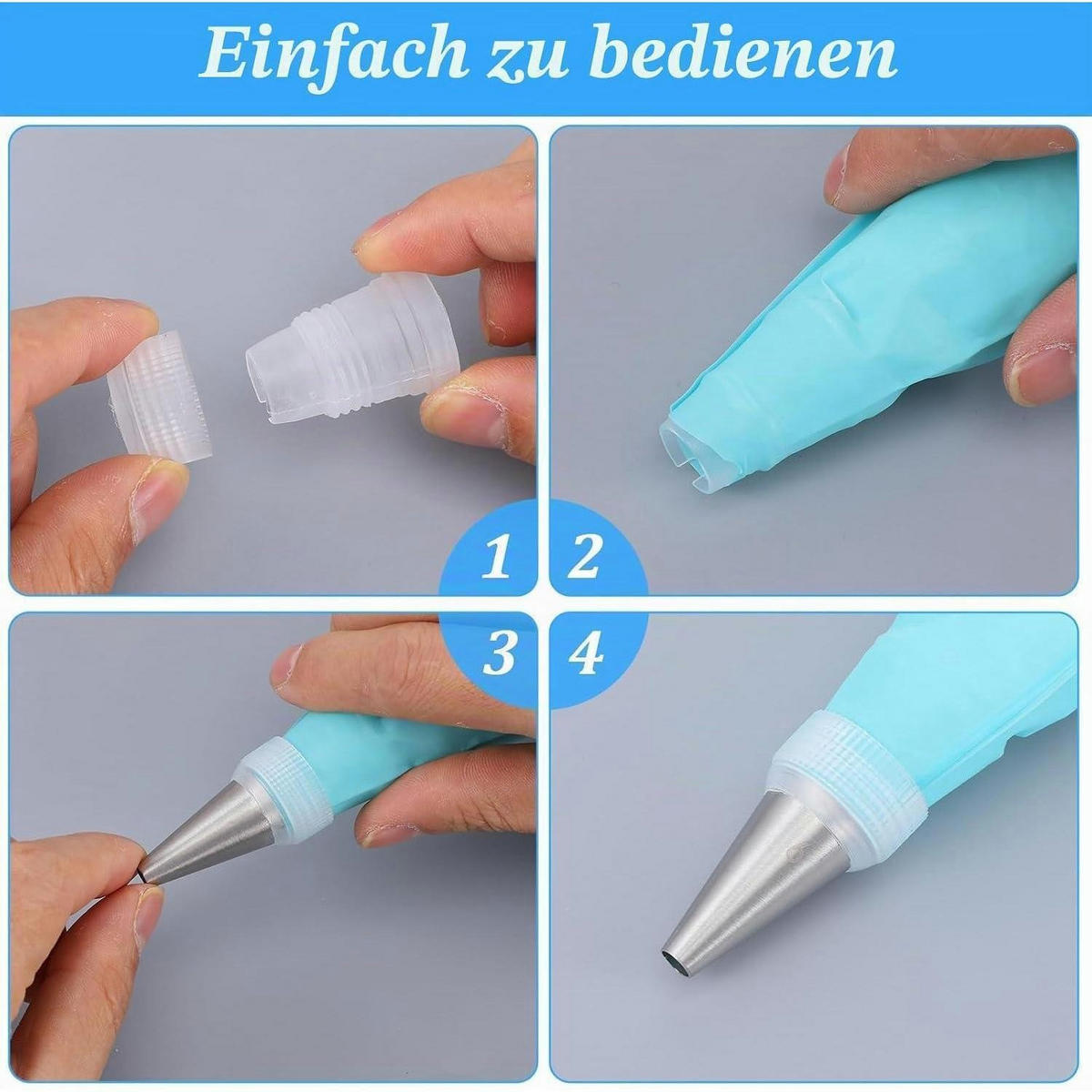 SPRITZTÜLLEN-KUPPLUNG Set 6-teilig Kunststoff - Transparent, Kunststoff (2.3/5.5/5.5cm)