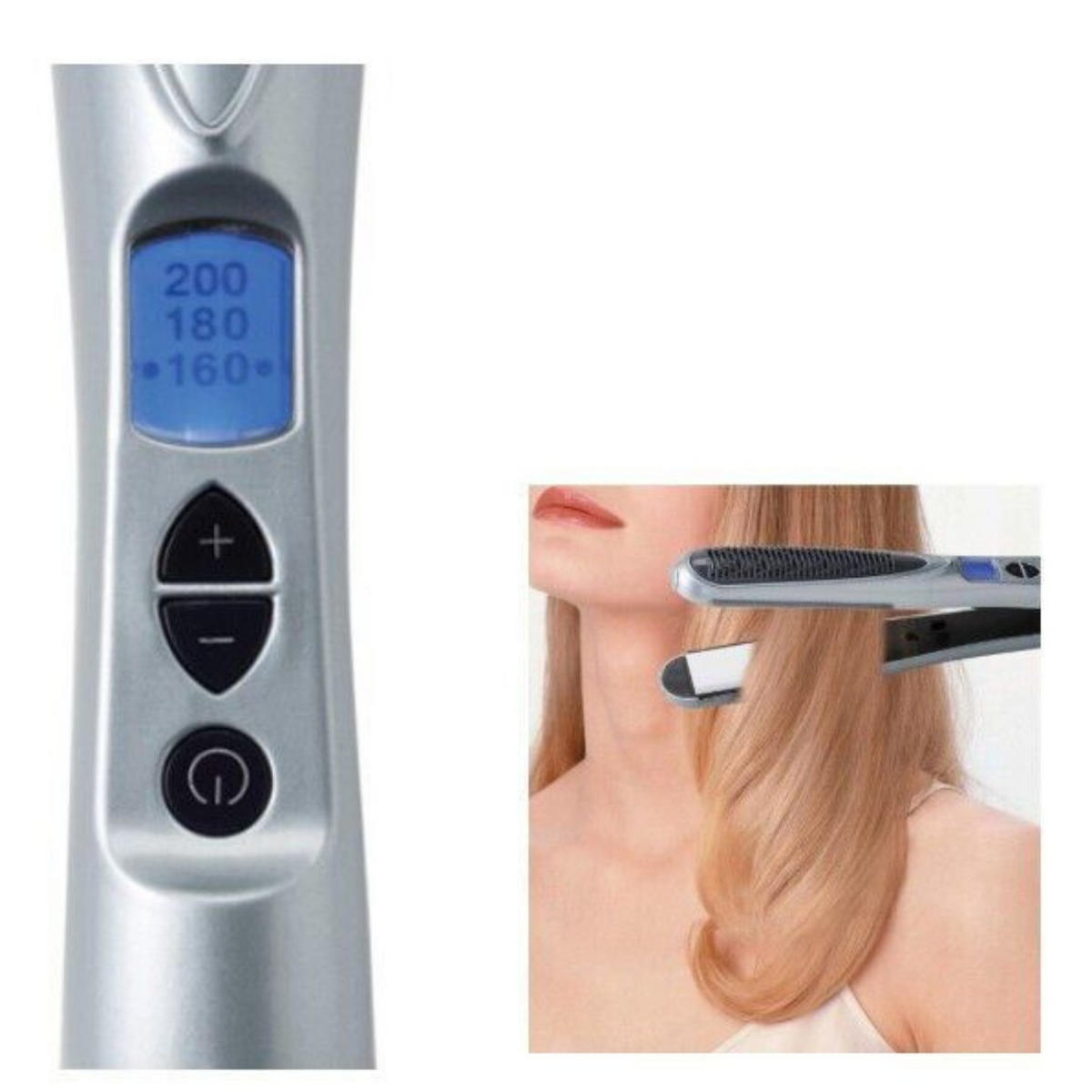 HAARGLÄTTER CR1961 Schwarz/Gold Keramik 2in1 - Grau, Keramik/Kunststoff (3.5/4/29cm) - Mia