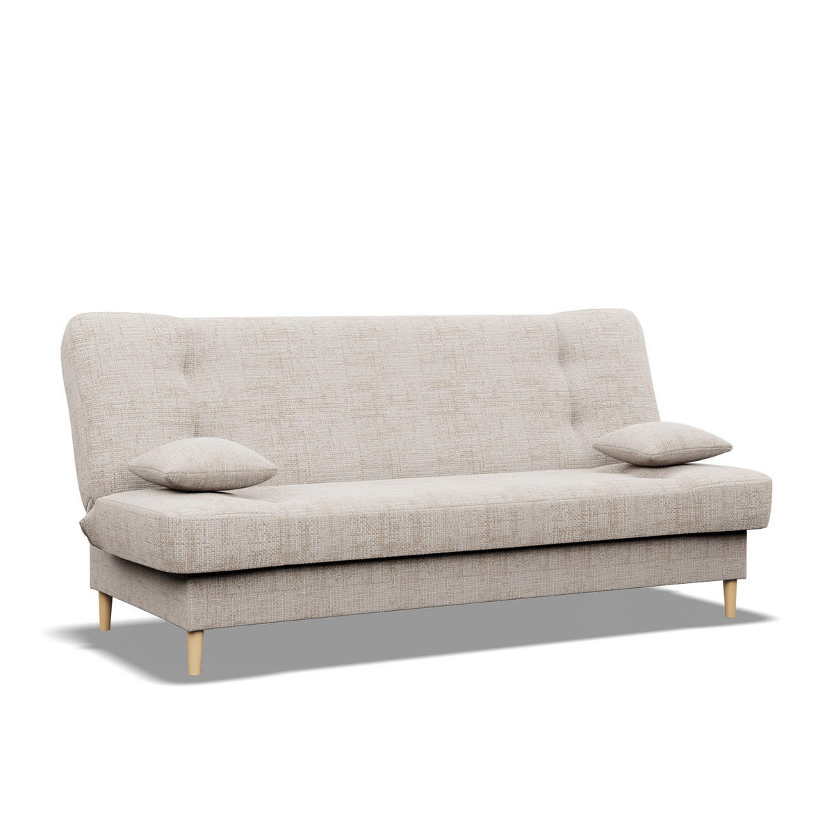 SOFA 3-SITZER MIT SCHLAFFUNKTION SAVANA Beige - Beige, Textil (93/96/200cm) - Mebligo