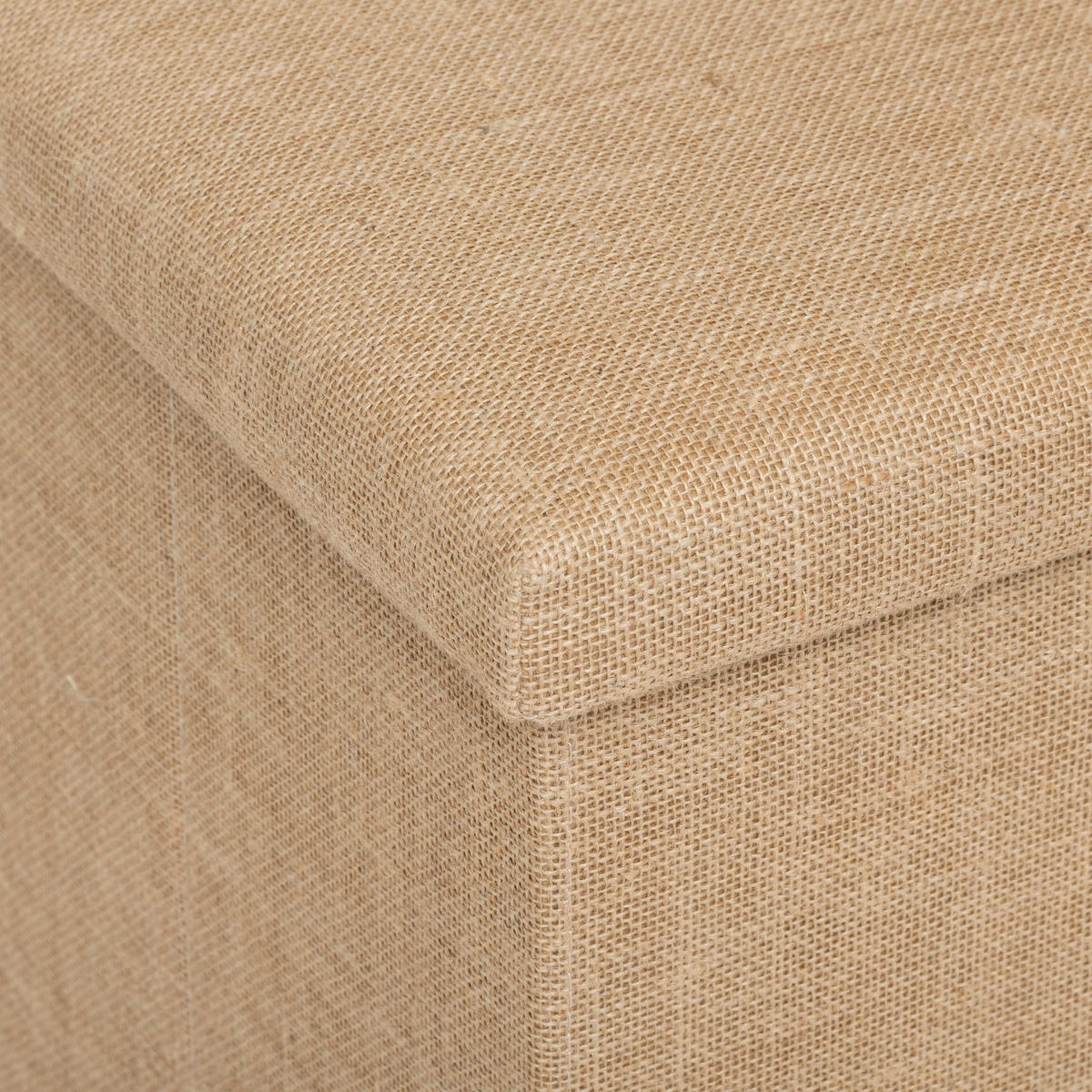 POUF Juta 76/38/38 cm - Beige, Holzwerkstoff (38/38/76cm) - 5five Simply Smart