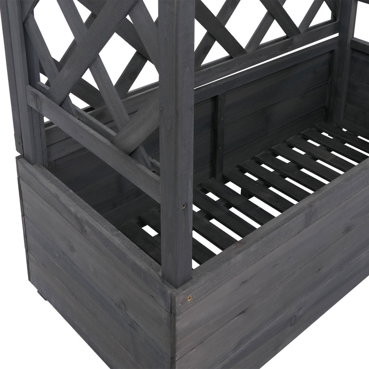 HOCHBEET Anthrazit - Anthrazit, Textil (110/138/44cm) - MCW