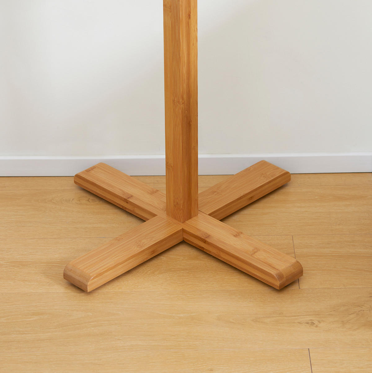 GARDEROBENSTÄNDER 49,5/49,5/178 cm mit 8 Haken und platzsparendem Design, Natur - Naturfarben, Naturmaterialien (49.5/178/49.5cm) - Redom