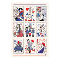 GESCHIRRTUCH Symboles français ekrü 48 x 72 cm - Weiß, Textil (48/72cm) - Winkler