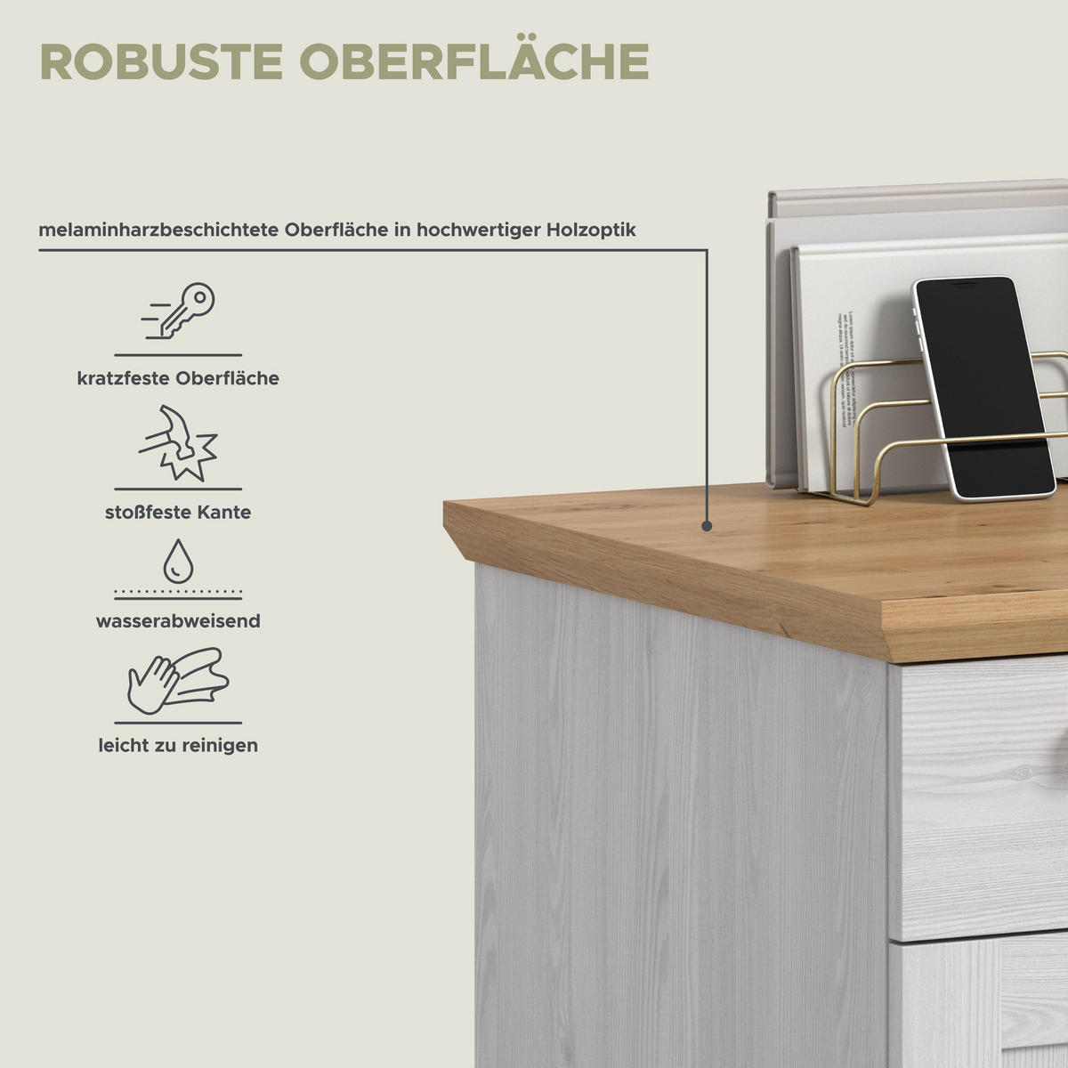 SCHREIBTISCH VERONA (B/H/T: ca. 134/75/62 cm) in Sibiu Lärche Nachbildung/Sibiu Lärche Nachbildung - Lärchefarben, Holzwerkstoff (62/134/75cm)