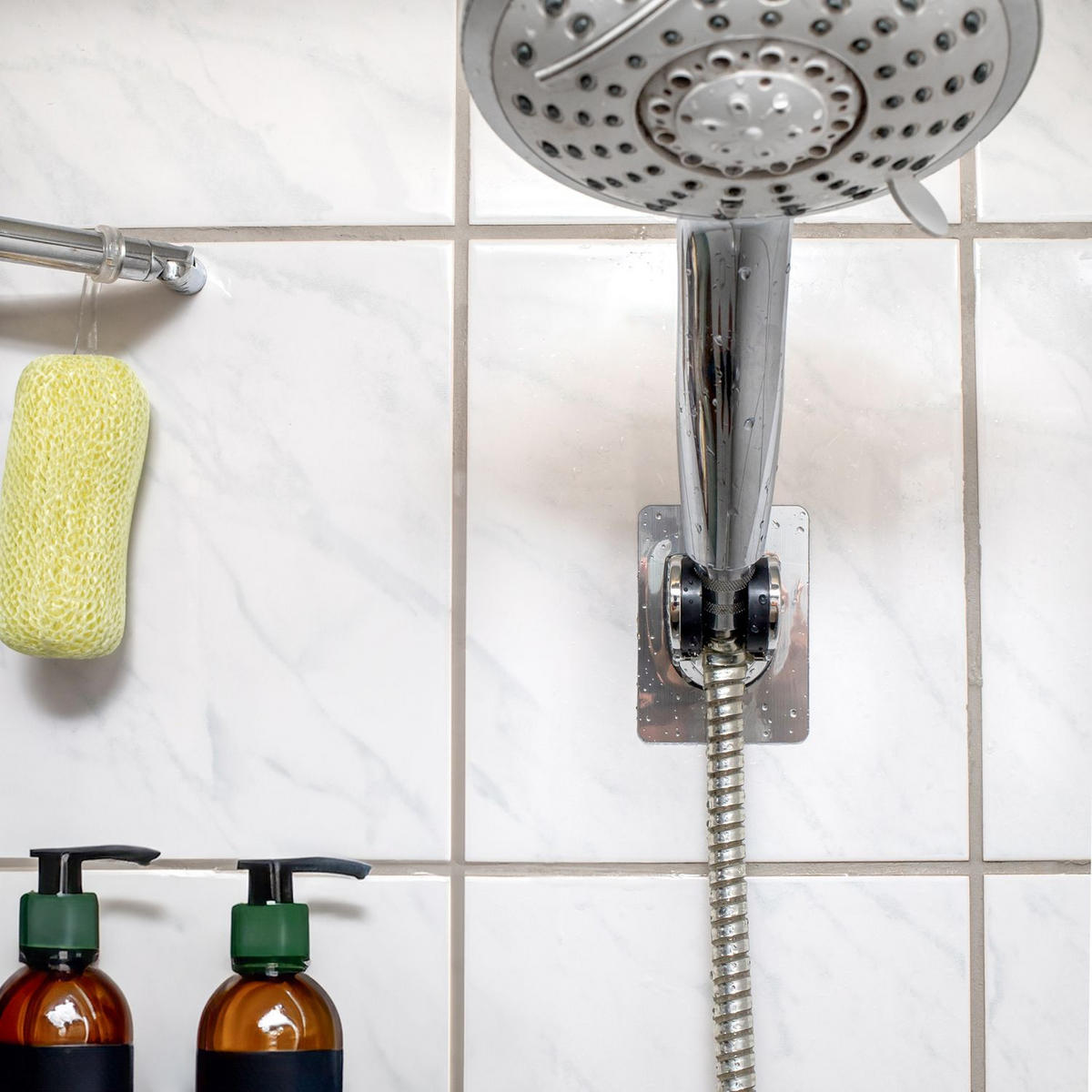 HANDBRAUSE Halterung 7 x 9.5 x 6 cm - Silberfarben, Kunststoff (6/9.5/7cm) - Intirilife