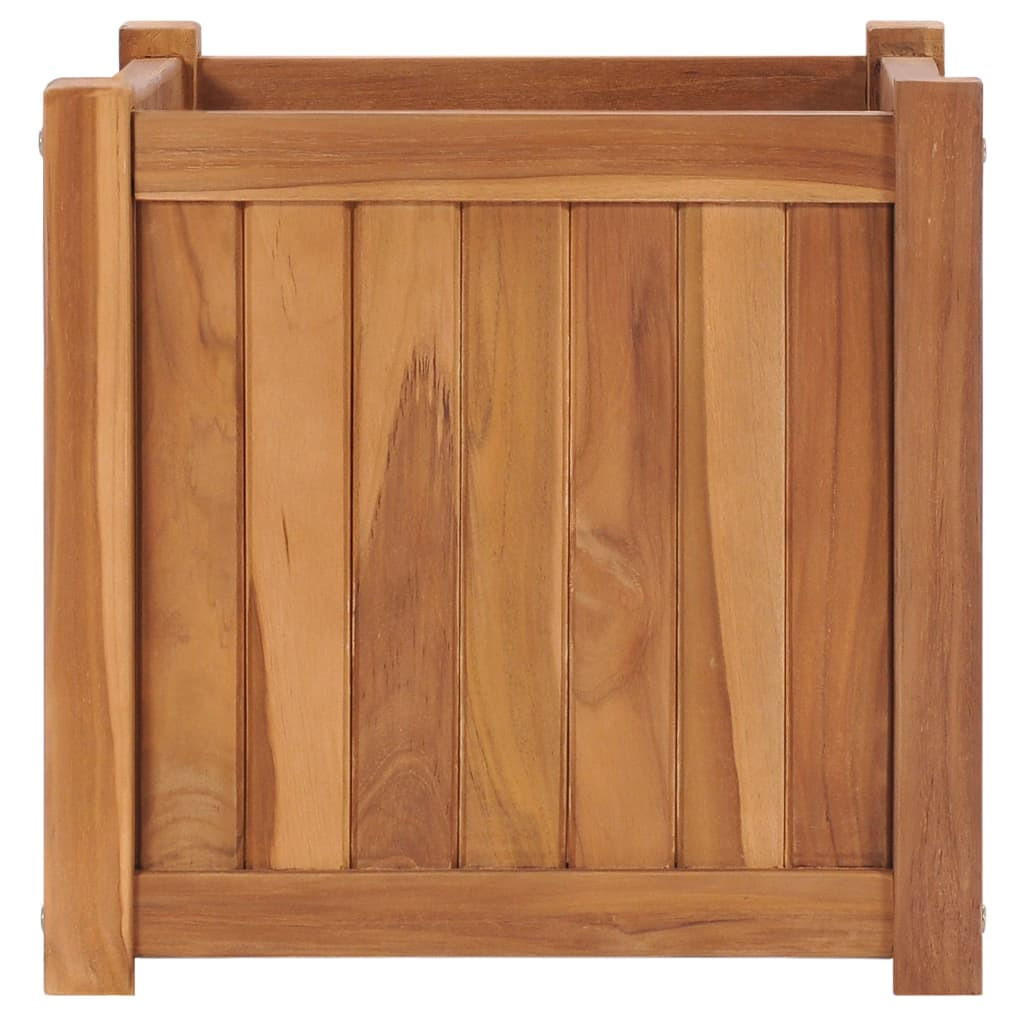 HOCHBEET 40x40x40 cm Massivholz Teak - Braun, Holz (40/40/40cm)