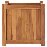 HOCHBEET 40x40x40 cm Massivholz Teak - Braun, Holz (40/40/40cm)