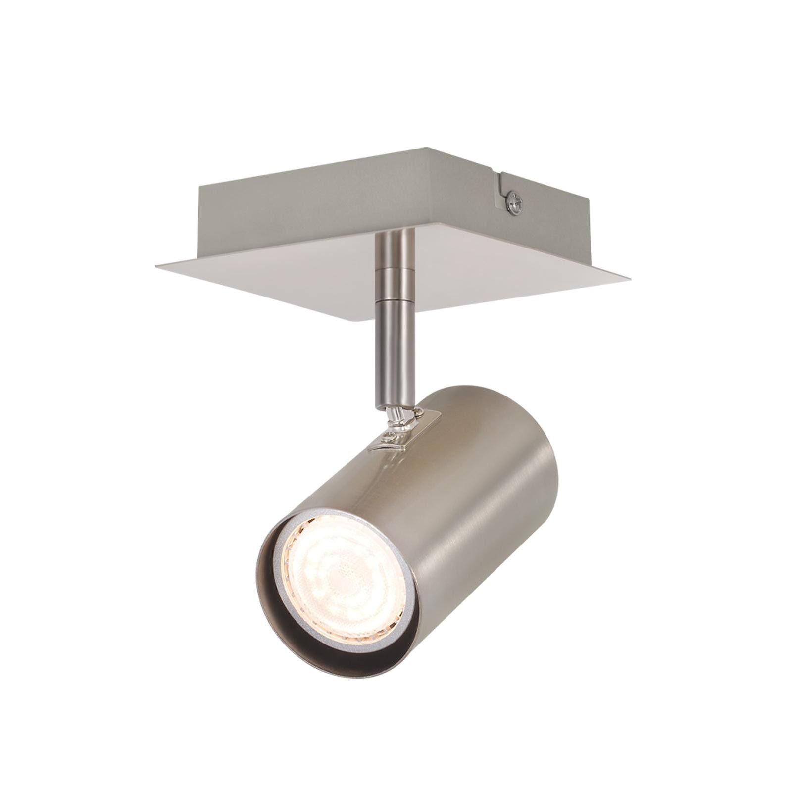 DECKENSTRAHLER Eddard 16.5/9/5.5cm - Silberfarben, Metall (16.5/9/5.5cm) - ZMH
