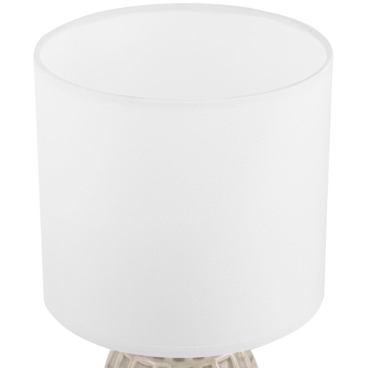 TISCHLAMPE STANDI 2-er Set, Creme - Creme, Keramik/Textil (17/17/32cm) - KONSIMO®