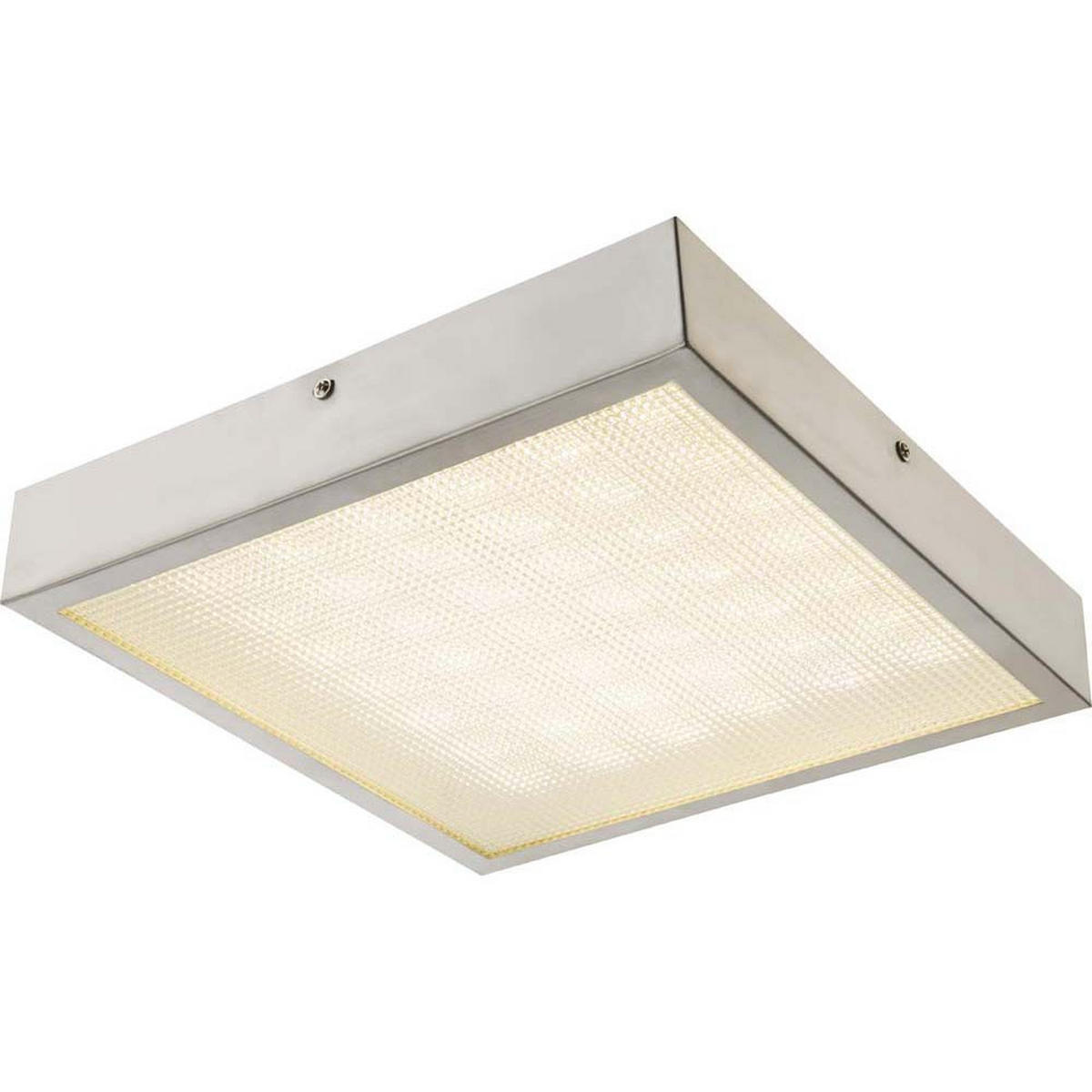 LED DECKENLEUCHTE Corey Silber matt - Silberfarben, Metall (30/30/5cm) - Globo Lighting