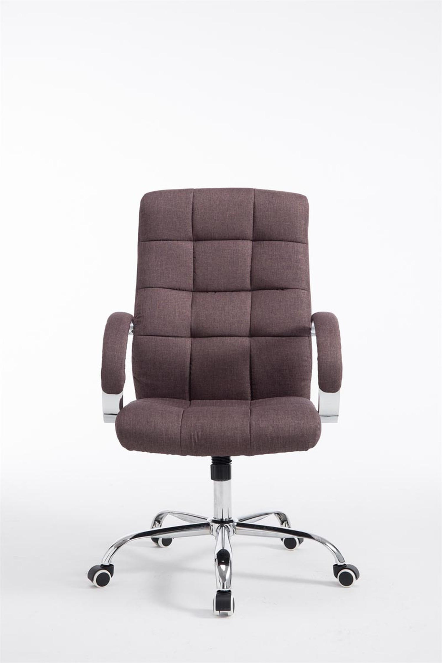 BÜROSTUHL Mikan, Stoff Braun - Braun, Textil/Metall (51/115/54cm) - TPFLiving