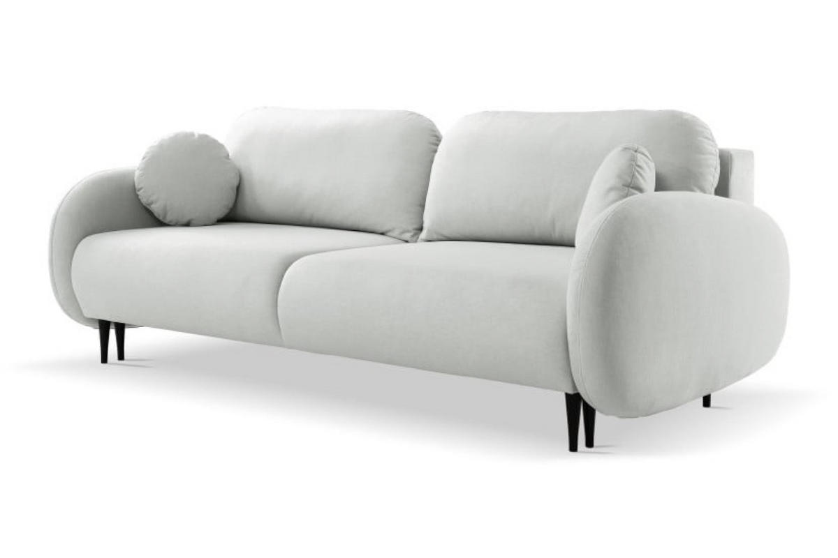SOFA Grau SOFTI Mit Schlaffunktion - Grau, Textil (232/95/109cm) - Sepro Meble