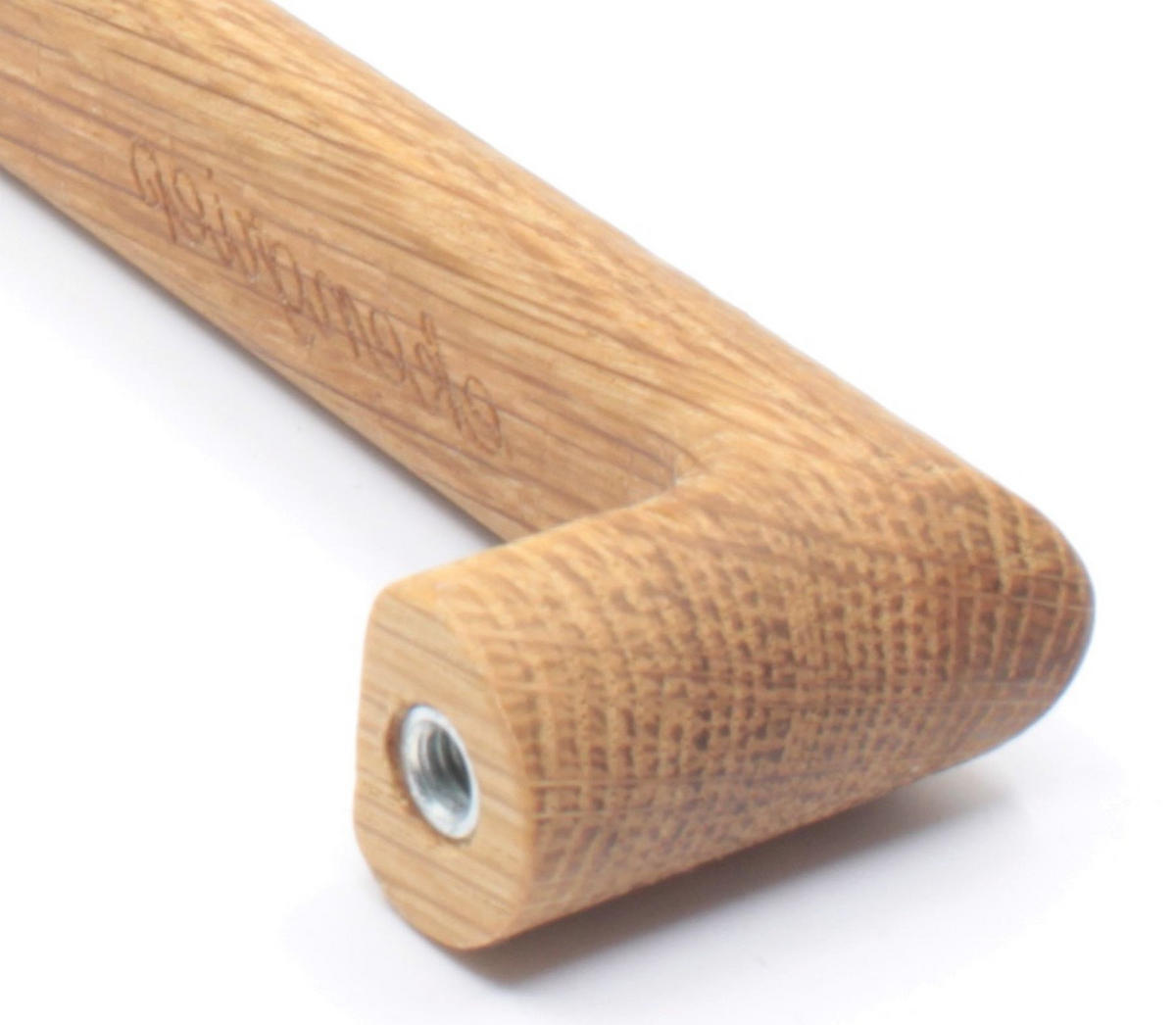 MÖBELGRIFFE BA 450mm, Küchengriffe Eiche massiv, Schrankgriffe Holz - Naturfarben, Holz (1.6/3.2/46.2cm)