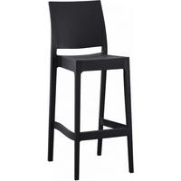 BARHOCKER Kunststoff Schwarz - Schwarz, Kunststoff (41/106/52cm) - CLP