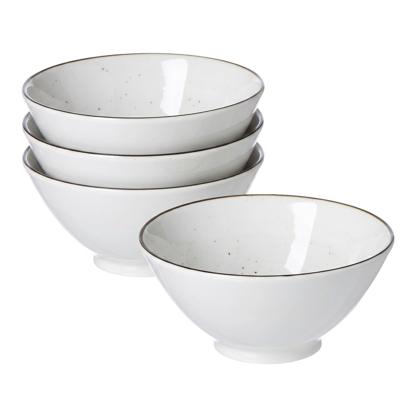 SERVIERSCHALEN Cosmo grau ø 17,5 cm 4er Set - Grau, Keramik (17.5cm) - Ritzenhoff Breker