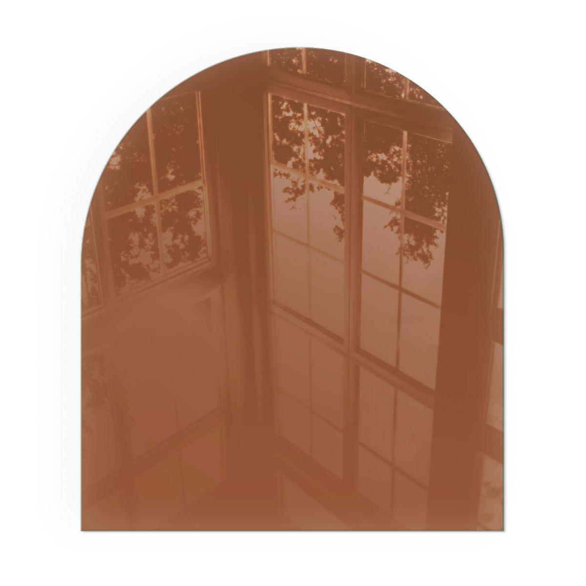 GLASPLATTE für Kamin 80x70 cm - Braun, Glas (80/70/0.4cm) - TULUP