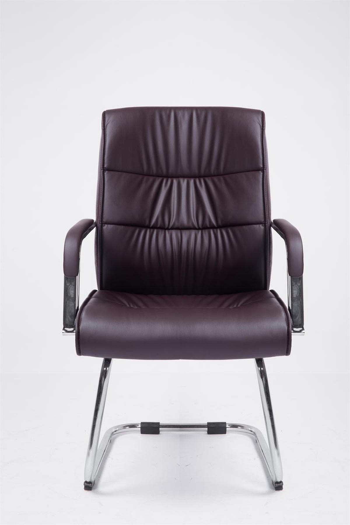 SCHWINGSTUHL Lederlook braun - Chromfarben/Braun, Textil/Metall (58/100/66cm) - CLP