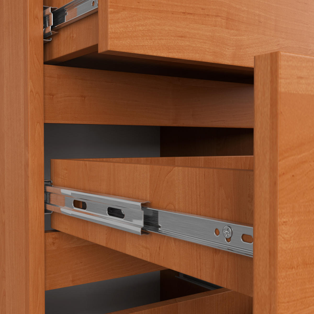 KOMMODE Erlefarben 40x35x74 cm - Erlefarben, Holzwerkstoff (40/74/35cm) - Akord