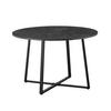 ESSTISCH NOA Marmor, 110/110/76 cm - Schwarz, Holzwerkstoff/Metall (110/110/76cm) - B&D Home