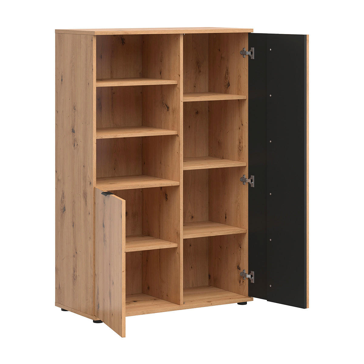 SKRIŇA 2 dvere Ezra Drevo - hnedá, kompozitné drevo (90/137/40cm) - Petits-meubles