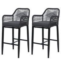 BARSKI STOL Anthracite - antracit, tekstil (51/105/60cm) - MCW