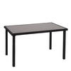 POLY-RATTAN TISCH rechteck Schwarz - Schwarz, Kunststoff (75/120/71cm) - MCW