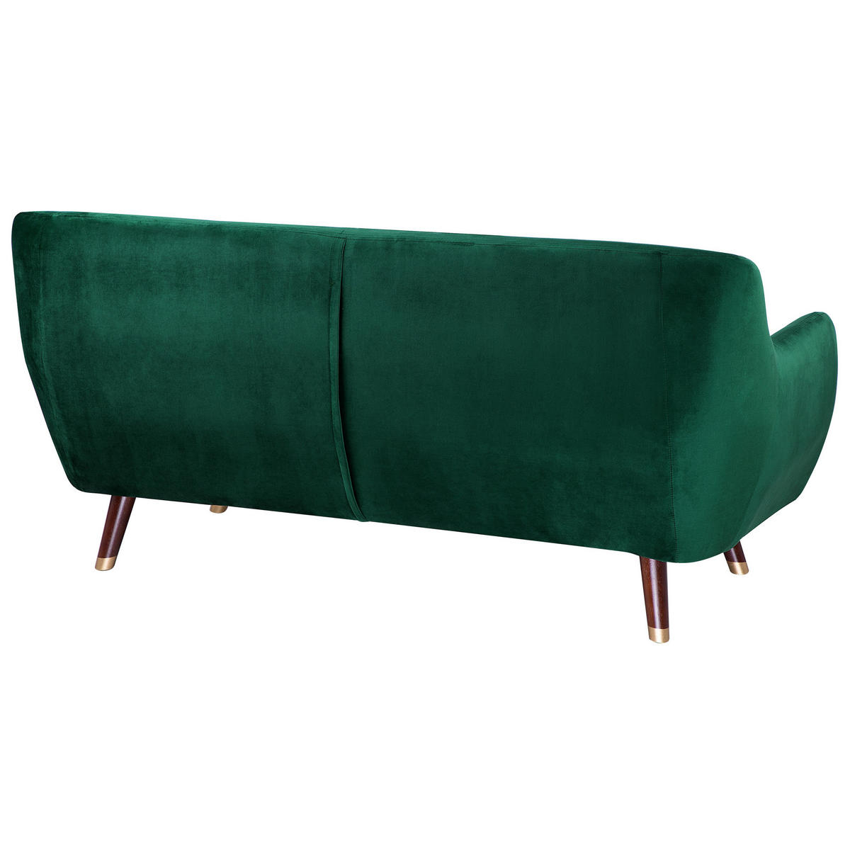 3-SITZER-SOFA Samtstoff Smaragdgrün Bodo - Hellgrün, Textil (188/84/85cm) - Beliani